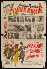 1y508 EASTER PARADE Aust 1sh '48 Irving Berlin, art & images of Judy Garland & Fred Astaire!