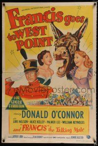 1y518 FRANCIS GOES TO WEST POINT Aust 1sh '52 Donald O'Connor & wacky talking mule!