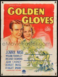 1y527 GOLDEN GLOVES Aust 1sh '40 art of boxing Richard Denning & pretty Jean Cagney!