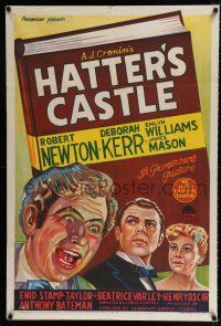 1y537 HATTER'S CASTLE Aust 1sh 1943 artwork of James Mason, Deborah Kerr & Newton, A.J. Cronin!