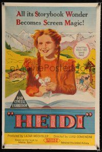 1y540 HEIDI Aust 1sh '54 Elsbeth Sigmund, Swiss children's classic by Johanna Spyri!