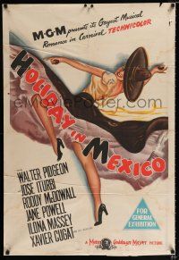 1y550 HOLIDAY IN MEXICO Aust 1sh '46 Walter Pidgeon, Jose Iturbi, wonderful art of sexy dancer!