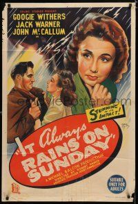 1y568 IT ALWAYS RAINS ON SUNDAY Aust 1sh '49 convict escapes but finds his girl is married!