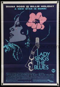 1y578 LADY SINGS THE BLUES Aust 1sh '72 Diana Ross in her film debut as singer Billie Holiday!