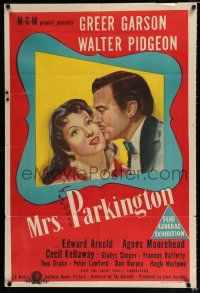 1y603 MRS. PARKINGTON Aust 1sh '44 great romantic art of Greer Garson & Walter Pidgeon!