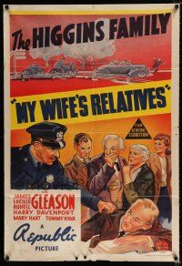 1y607 MY WIFE'S RELATIVES Aust 1sh '39 Gleasons as the Higgins Family, Harry Davenport & Mary Hart