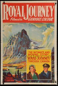 1y637 ROYAL JOURNEY Aust 1sh '52 Queen Elizabeth's intimate & moving story of trip through Canada!