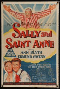 1y640 SALLY & SAINT ANNE Aust 1sh '52 artwork of Ann Blyth, Edmund Gwenn & John McIntire!