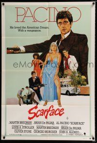 1y642 SCARFACE Aust 1sh '83 Al Pacino as Tony Montana, Michelle Pfeiffer, Brian De Palma