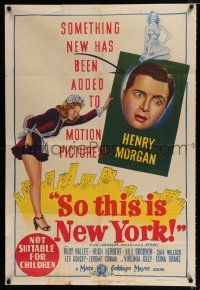 1y655 SO THIS IS NEW YORK Aust 1sh '48 Henry Morgan the Madman of Radio, Rudy Vallee, Dona Drake