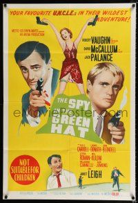 1y659 SPY IN THE GREEN HAT Aust 1sh '66 Robert Vaughn & David McCallum, Man from UNCLE!