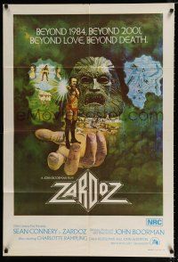 1y691 ZARDOZ Aust 1sh '74 Lesser art of Sean Connery, who has seen the future and it doesn't work!