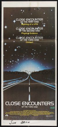 1y727 CLOSE ENCOUNTERS OF THE THIRD KIND Aust daybill '77 Steven Spielberg sci-fi classic!