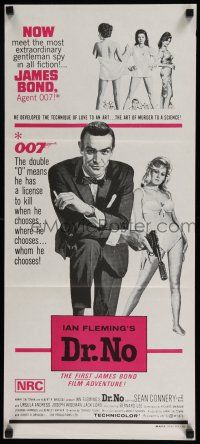 1y750 DR. NO Aust daybill R70s Sean Connery is most extraordinary gentleman spy James Bond 007!