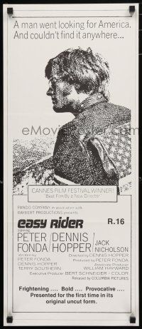 1y752 EASY RIDER New Zealand daybill R78 Peter Fonda, biker classic directed by Dennis Hopper!