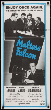 1y817 MALTESE FALCON Aust daybill R80s Humphrey Bogart, Peter Lorre, directed by John Huston!