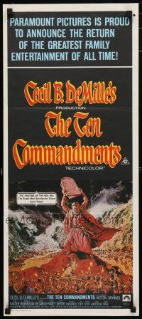 1y953 TEN COMMANDMENTS Aust daybill R72 Cecil B. DeMille classic starring Heston & Brynner!