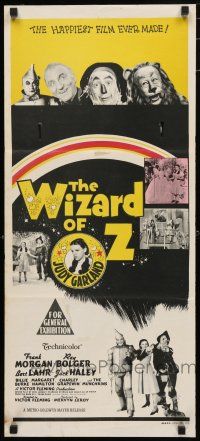 1y989 WIZARD OF OZ Aust daybill R70s Victor Fleming, Judy Garland all-time classic!