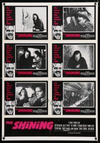 1y455 SHINING Aust LC poster '80 Stephen King, Stanley Kubrick, crazy smilin' Jack Nicholson!