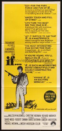 1y787 IF Aust daybill '69 introducing Malcolm McDowell, directed by Lindsay Anderson!