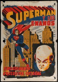 1y005 SUPERMAN & THE MOLE MEN Colombian poster '51 George Reeves in his 1st full-length adventure!