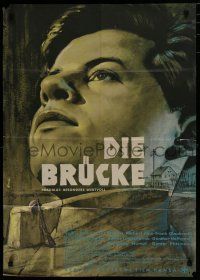 1y302 BRIDGE German '61 German teens in World War II, Folker Bohnet, Fritz Wepper, Krede art!