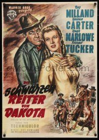 1y303 BUGLES IN THE AFTERNOON German '54 Ray Milland, Helena Carter, cool different artwork!
