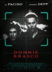 1y331 DONNIE BRASCO German '97 Al Pacino is betrayed by undercover cop Johnny Depp!