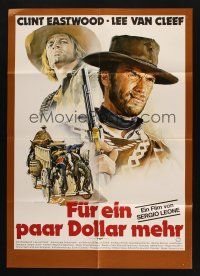 1y342 FOR A FEW DOLLARS MORE German R78 Sergio Leone, art of Clint Eastwood & Kinski by Casaro!