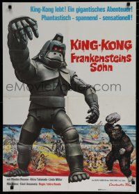 1y364 KING KONG ESCAPES German '70 Kingukongu no Gyakushu, Toho, Ishiro Honda, cool robot Kong!