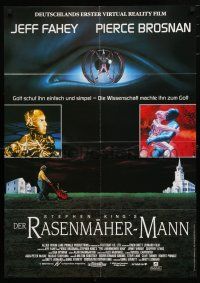 1y370 LAWNMOWER MAN German '92 Stephen King sci-fi, Jeff Fahey, Pierce Brosnan!