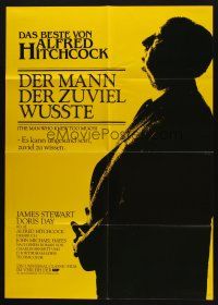 1y385 MAN WHO KNEW TOO MUCH German R83 James Stewart & Doris Day, directed by Alfred Hitchcock!