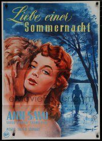 1y390 MILKMAID German '53 Hilja, Maitotytto, romantic artwork of Anneli Sauli by Krede!