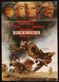 1y401 ONCE UPON A TIME IN THE WEST German R78 Leone, art of Cardinale, Fonda, Bronson & Robards!