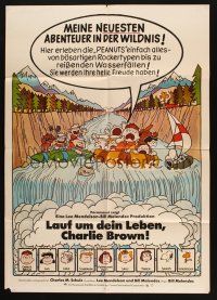 1y408 RACE FOR YOUR LIFE CHARLIE BROWN German '77 Charles M. Schulz, art of Snoopy & Peanuts gang!