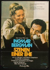 1y417 SCENES FROM A MARRIAGE German '75 Bergman, marvelous image of Liv Ullmann, Erland Josephson!