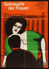 1y420 SECRETS OF WOMEN German '62 Ingmar Bergman, sensational artwork by E. Melmann!