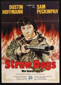 1y430 STRAW DOGS German R81 breathtaking fiery art of Dustin Hoffman, directed by Sam Peckinpah!
