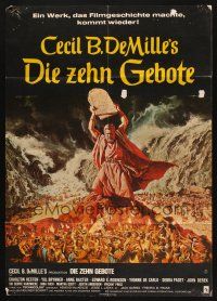 1y437 TEN COMMANDMENTS German R70s DeMille classic starring Charlton Heston & Yul Brynner!