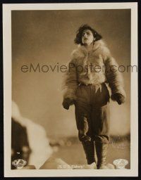 1y253 S.O.S. EISBERG German LC #42 '33 full-length Leni Riefenstahl in fur coat on iceberg!