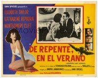 1y096 SUDDENLY, LAST SUMMER Mexican LC '60 sexy Elizabeth Taylor, Montgomery Clift!