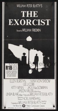 1y028 EXORCIST New Zealand daybill '74 William Friedkin horror classic, William Peter Blatty!