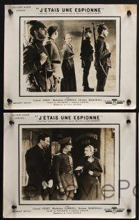1y059 I WAS A SPY set of 5 French LCs '33 WWI, Madeleine Carroll, Herbert Marshall, Conrad Veidt!
