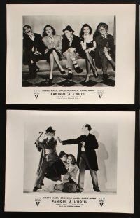 1y052 ROOM SERVICE set of 9 French LCs '38 Marx Brothers, Lucille Ball & sexy Ann Miller!