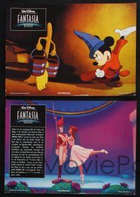 1y230 FANTASIA 2000 set of 8 German LCs '00 Walt Disney cartoon set to classical music!