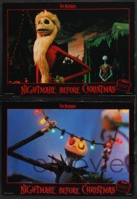 1y227 NIGHTMARE BEFORE CHRISTMAS set of 9 German LCs '94 Tim Burton, Halloween horror images!