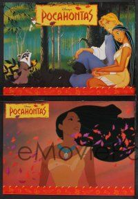 1y222 POCAHONTAS set of 16 German LCs '95 Disney, Native American Indians, great cartoon images!