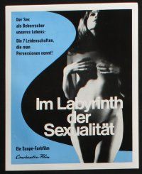 1y219 SESSO set of 19 German LCs '69 intimate probe of unusual personal behavior, deviant sex!