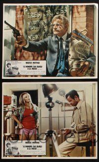 1y087 CHARLEY VARRICK set of 8 Mexican LCs '73 Sheree North, Walter Matthau in Don Siegel classic!