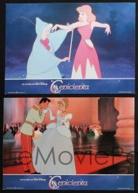 1y039 CINDERELLA set of 6 Spanish LCs R80s Walt Disney classic romantic musical fantasy cartoon!
